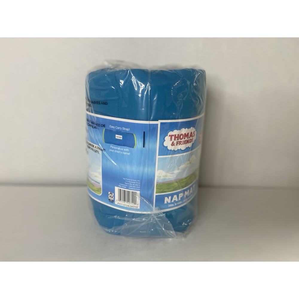 Thomas & Friends Race with Thomas Kids Nap Mat Blue 46x20 w Pillow - Picture 10 of 15